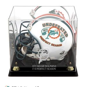 Miami Dolphins Golden Classic 1972  Logo Helmet Case with Mirror Back